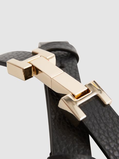 Leather Square Hinge Belt