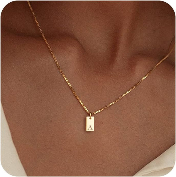 14k Gold Celestia Signature Initial Necklace