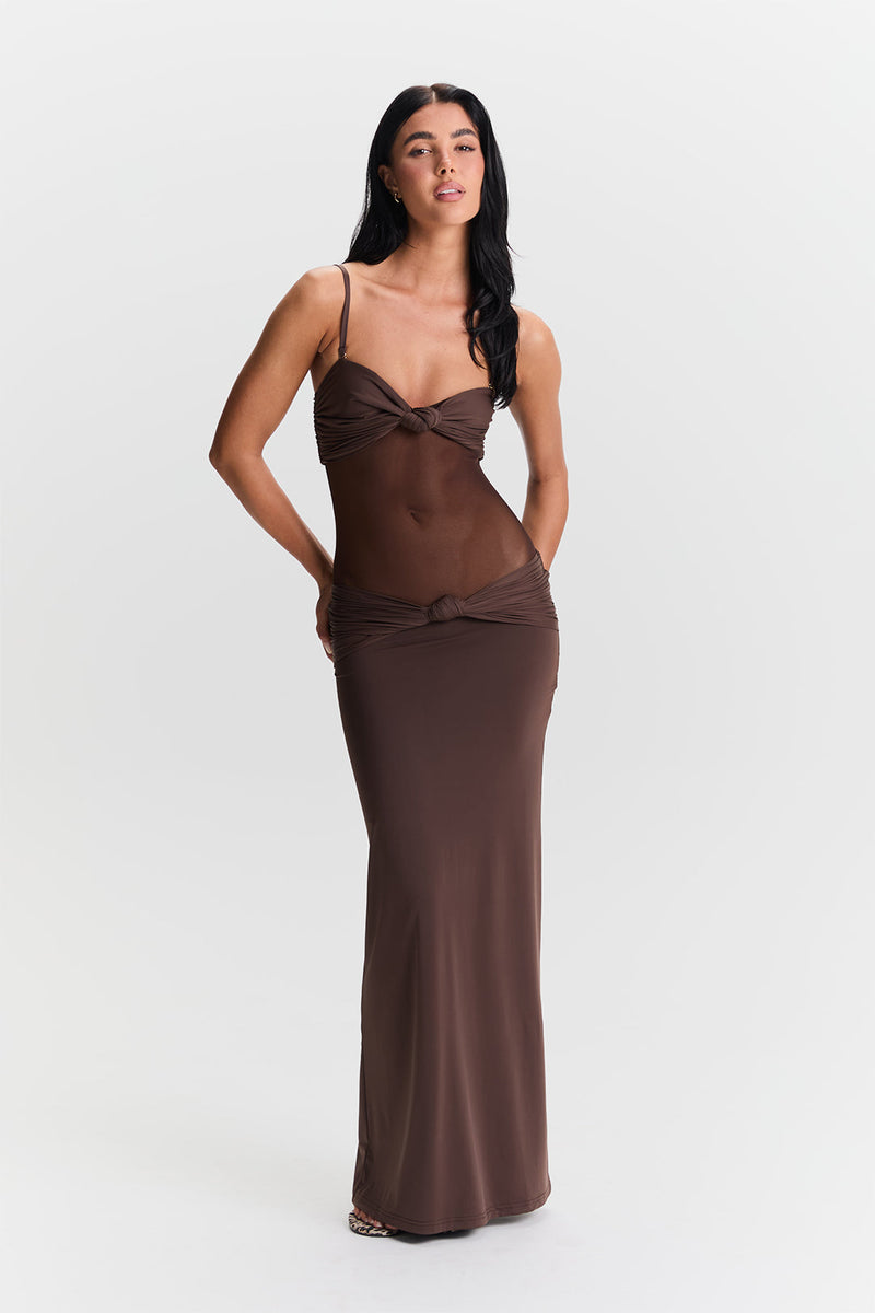 Élodie Dress – Brown