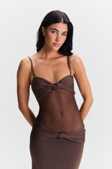 Élodie Dress – Brown