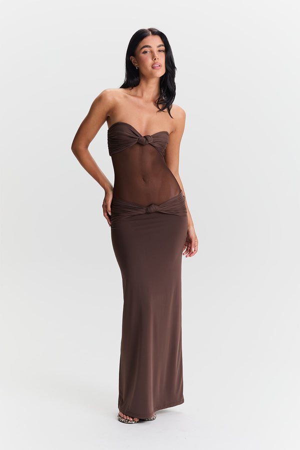 Élodie Dress – Brown