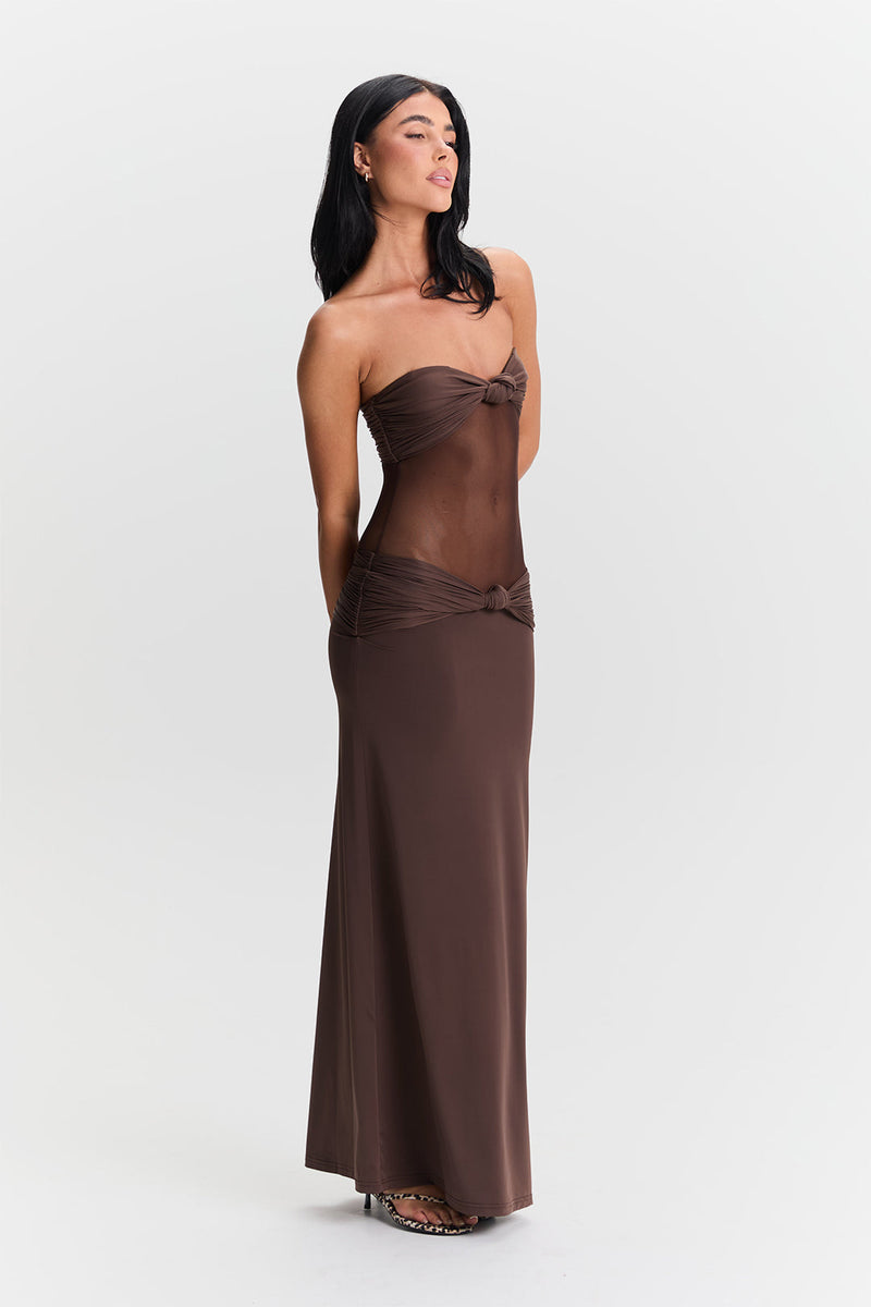 Élodie Dress – Brown