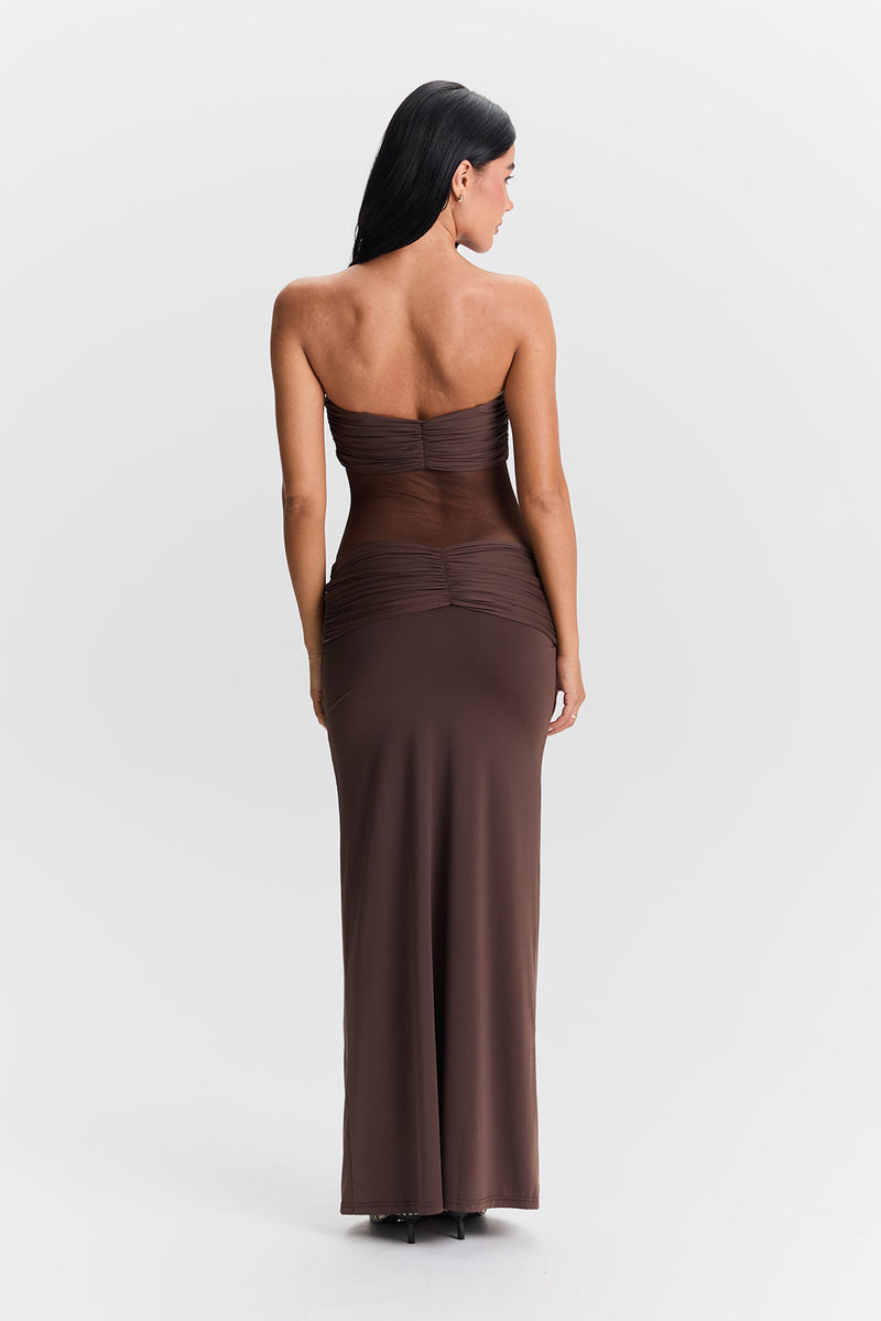 Élodie Dress – Brown