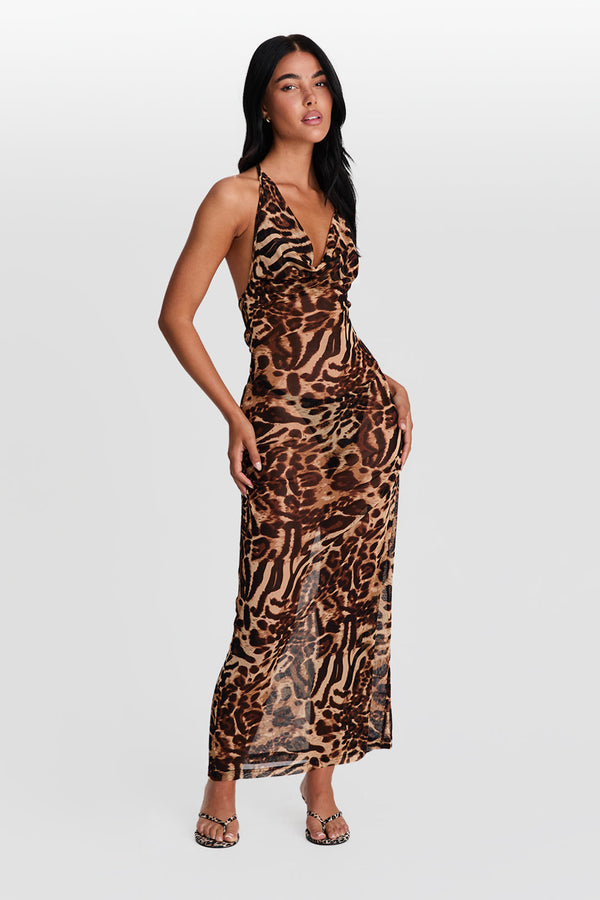 Leone Dress  Leopard Print