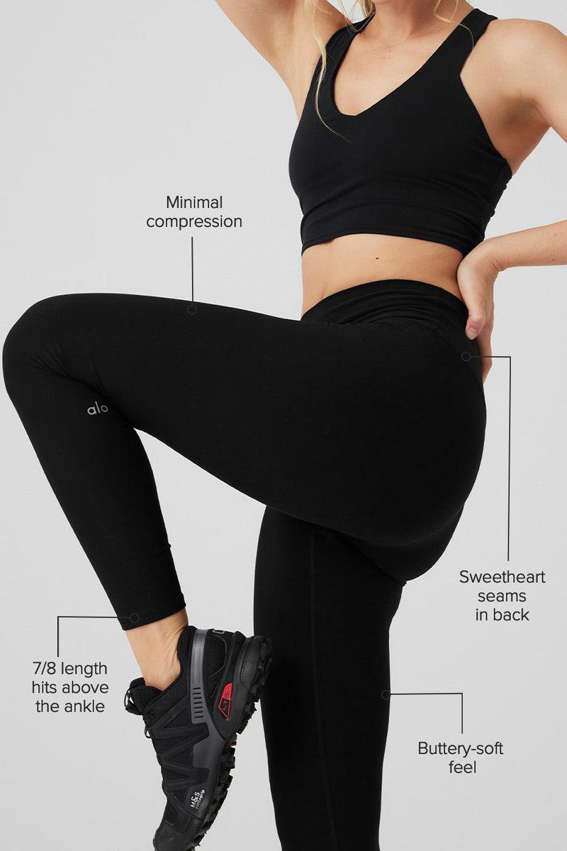 High-Waist 7/8 Highlight Legging - Black