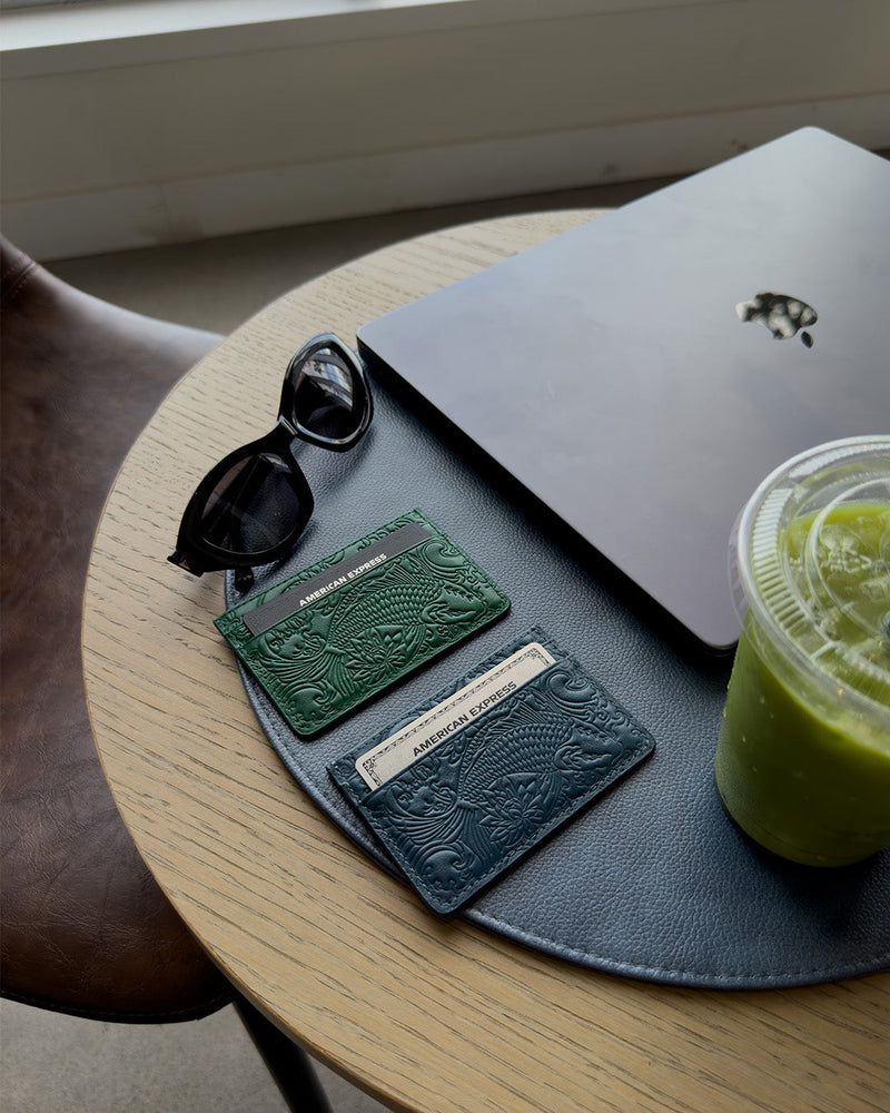 Emerald Green Koi Card Holder