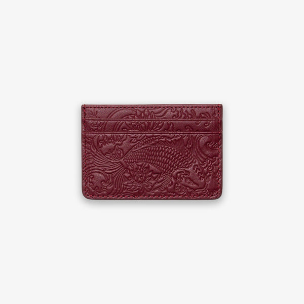 Cherry Red Koi Card Holder