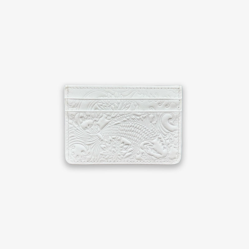 Pearl White Koi Card Holder