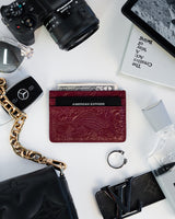 Cherry Red Koi Card Holder