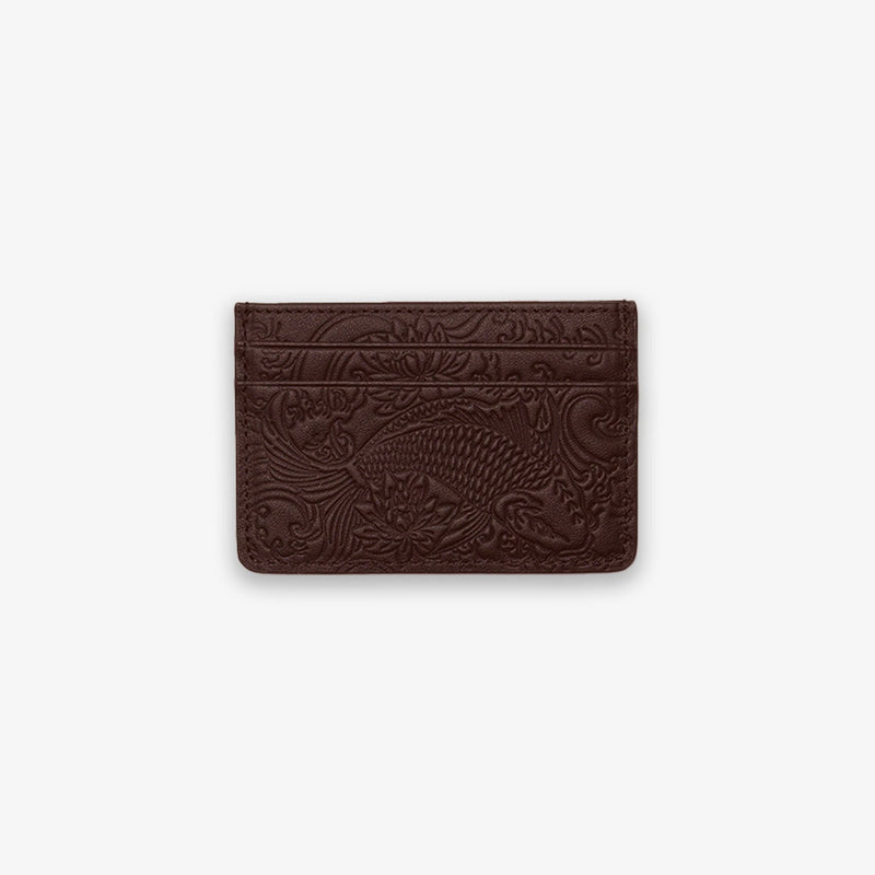 Truffle Brown Koi Card Holder