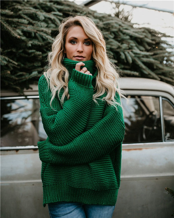 Green Knitted Turtleneck